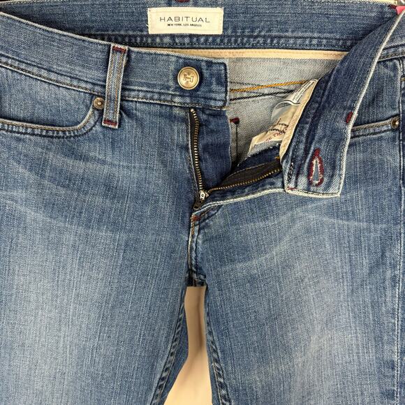 Habitual Los Angeles Womens Low Rise Bootcut Jeans Medium Wash Size 26 Long Tall - Picture 3 of 10